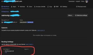 Aprobar nodo de salida web
